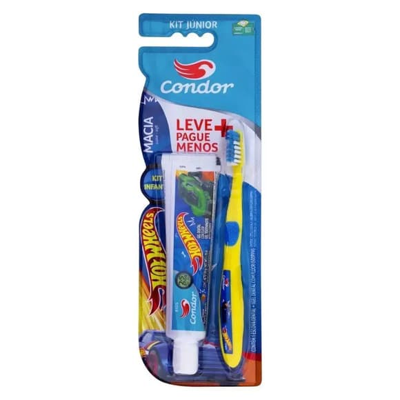 KIT ESCOVA DENTAL HOT WHEELS