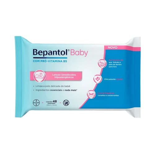 BEPANTOL BABY LENCOS UMED C/48UN