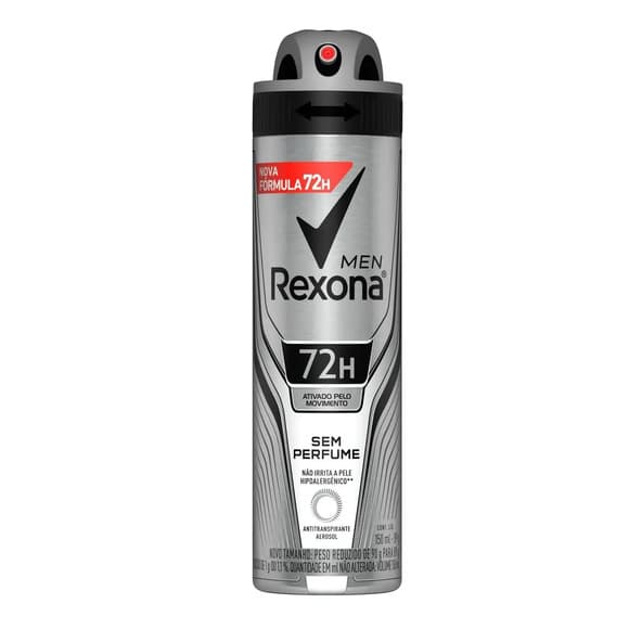 DES REXONA AERO MASC SEM PERFUME 150ML