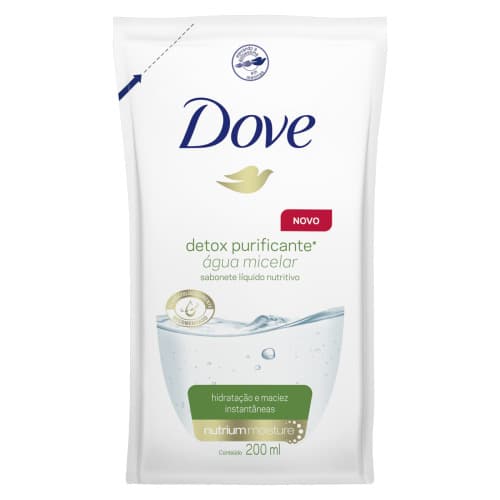 SAB LIQ DOVE DETOX 200 ML REFIL