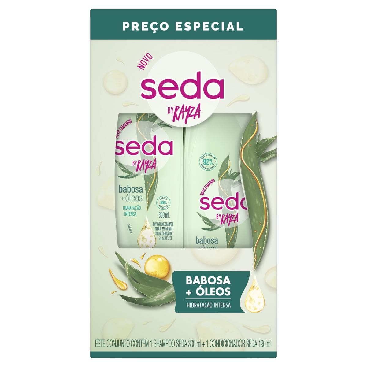 KIT SEDA SH+COND 300+190ML BABOSA+OLEOS
