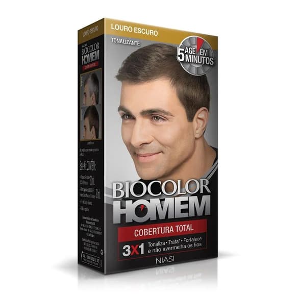 TINT BIOCOLOR HOMEM LOURO ESCURO
