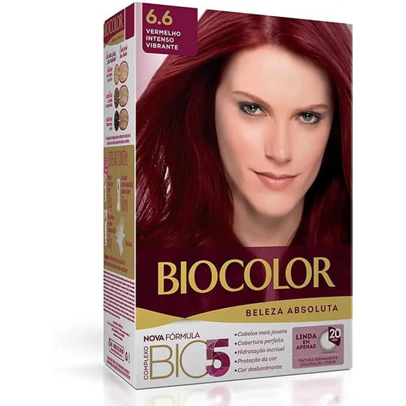 TINT BIOCOLOR KIT 6,6 VERMELHO INT.VIB