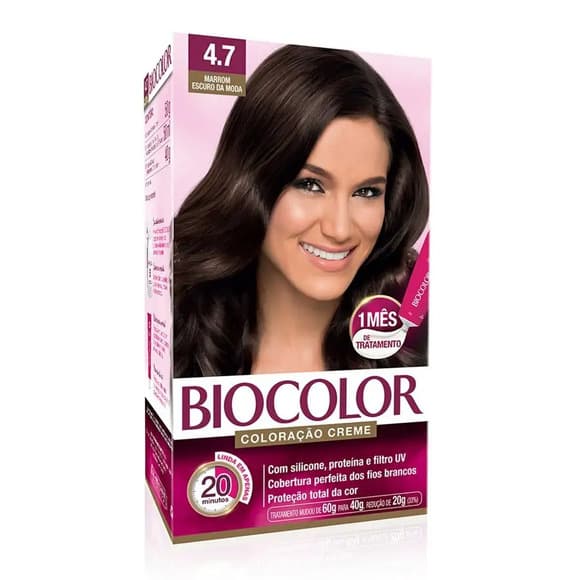 TINT BIOCOLOR KIT 4.7 MARROM INTENSO
