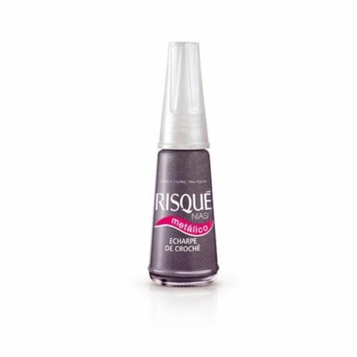 ESM RISQUE METALICO ECHARPE DE CROCHE