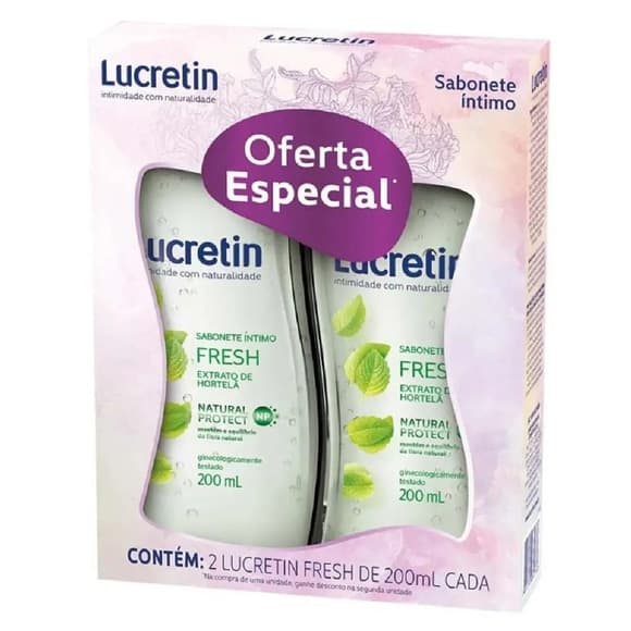 KIT SAB INT LUCRETIN FRESH 200ML 2UN P C