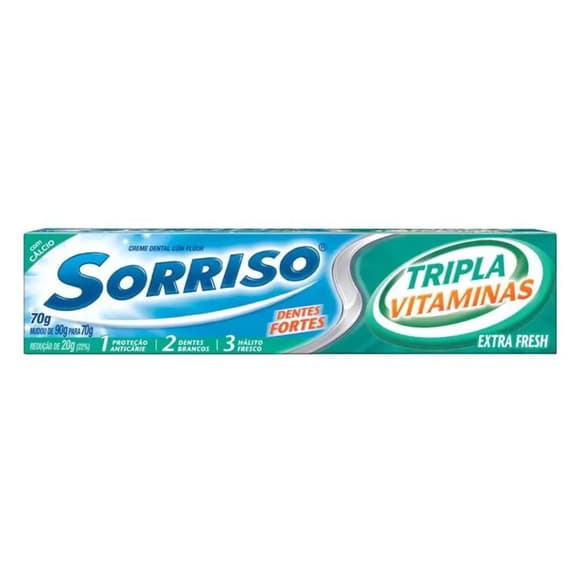 CR DT SORRISO TRIPLA VITAMINAS 70G