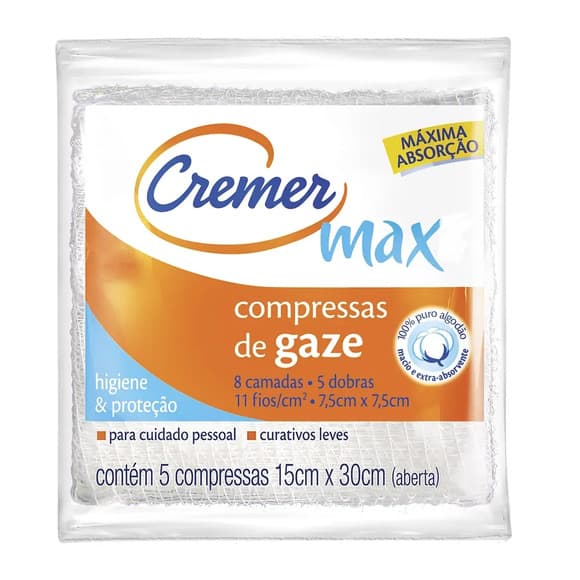 COMPRESSA GAZE  CREMER 11 FIOS C/5