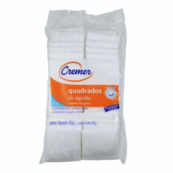 ALGODAO QUADRADO 95G CREMER