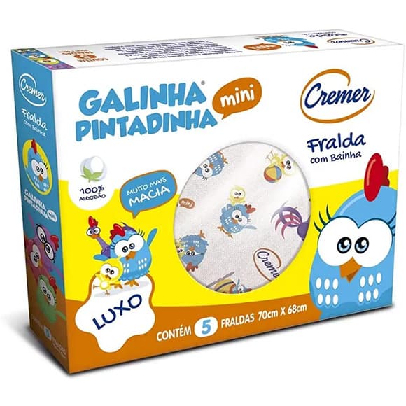 FRALDA PANO LUXO CREMER C/ 5