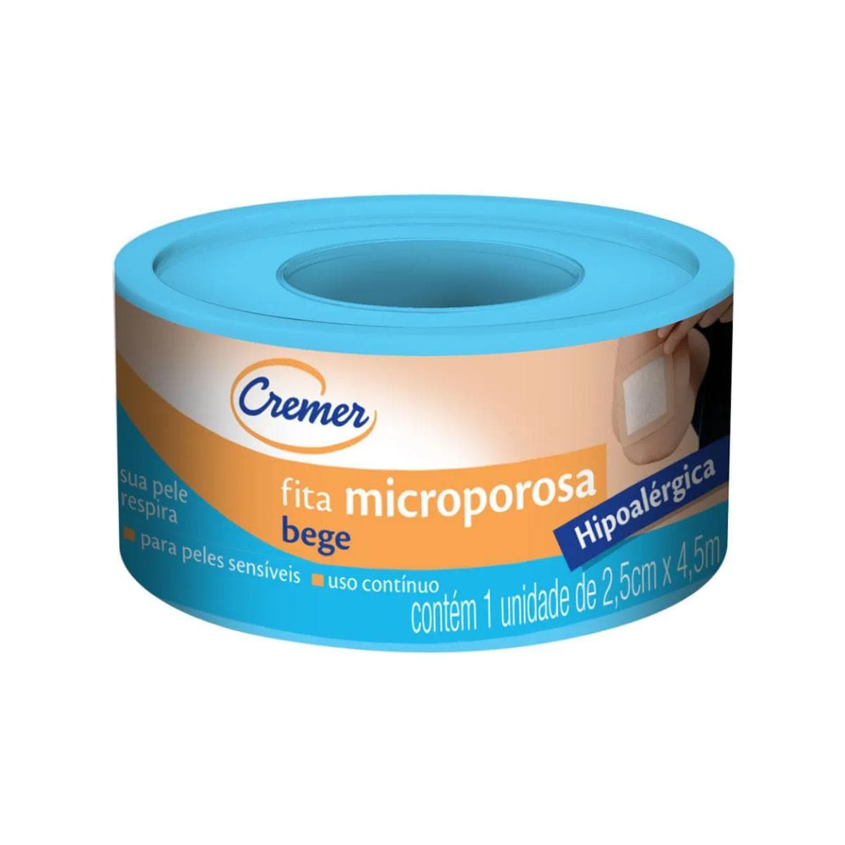 FITA MICROPOR CREMER HIPOALE BEGE 2.5X4.5