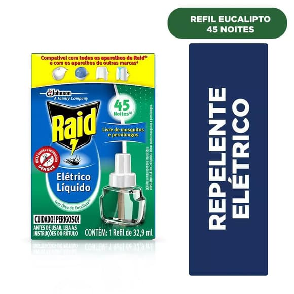 REFIL RAID 45 NOITES OLEO DE EUCALIPTO