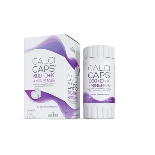 CALCI CAPS 600+D3+K1+MINERAIS