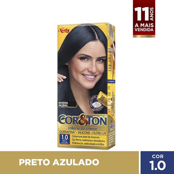 TINT COR TON KIT 1.0 PRETO AZULADO