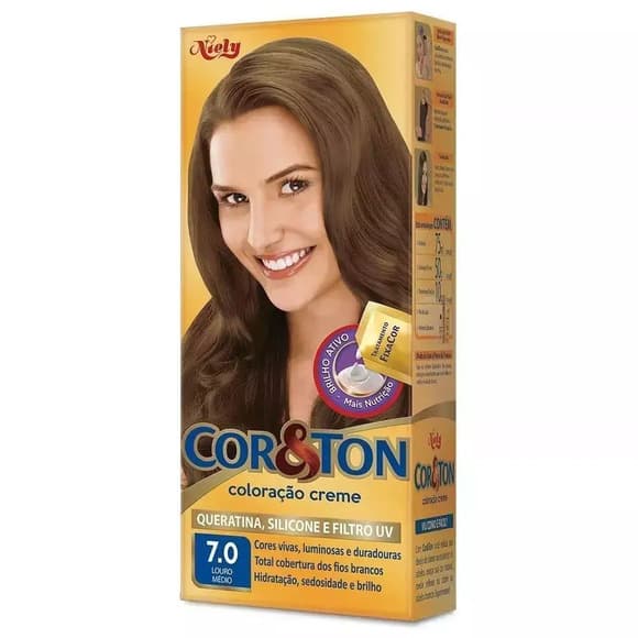 TINT COR TON 7.0 LOURO MEDIO