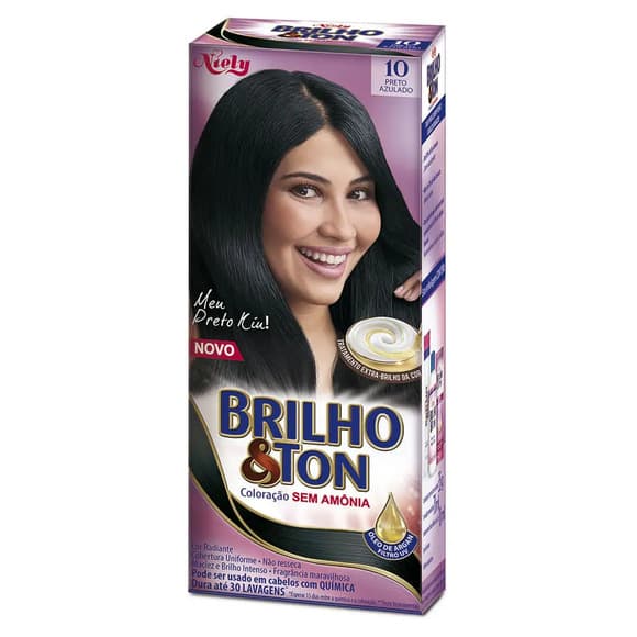 TINT BRILHO E TON 10 PRETO AZULADO
