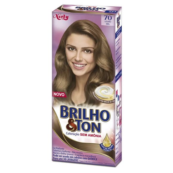 TINT BRILHO E TON 7.0 LOURO MEL