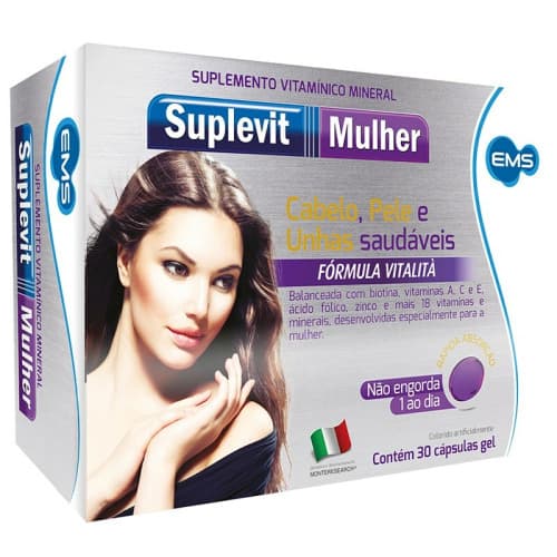 SUPLEVIT MULHER C/ 30 CPS GEL ($5)