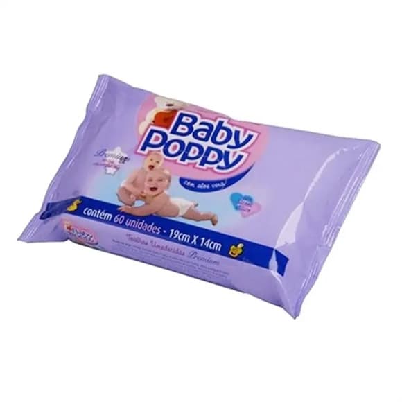 TOALHA UMED BABY  POPPY 60UNIDADES