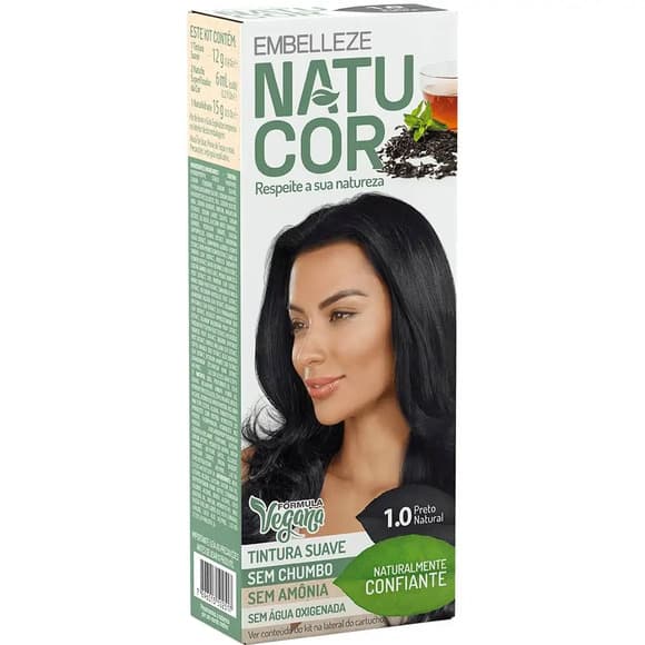 TINT NATUCOR 1.0 KIT PRETO