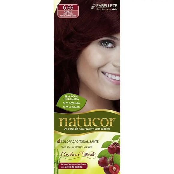 TINT NATUCOR FILME 6.66 CEREJA 24GR
