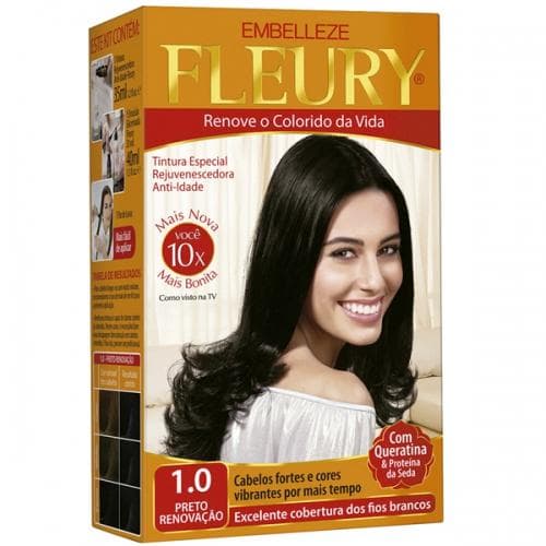 TINT FLEURY ANTI IDADE 1.0 PRETO NATU