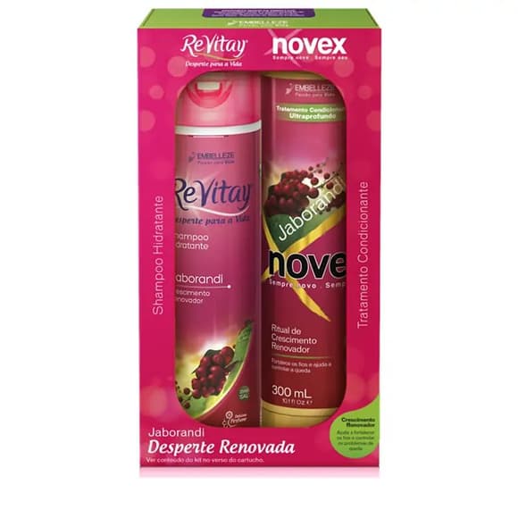 KIT NOVEX REVITAY SH+COND JABORANDI