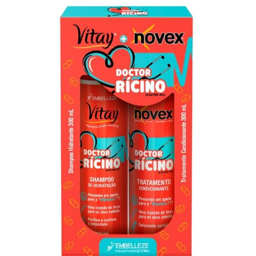 KIT SH +COND NOVEX   RICINO 300 ML