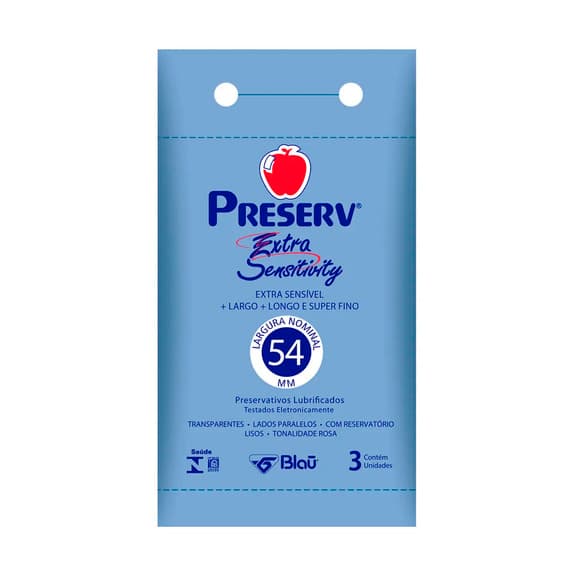 PRES PRESERV  EXTRA SENSITIVE C/3