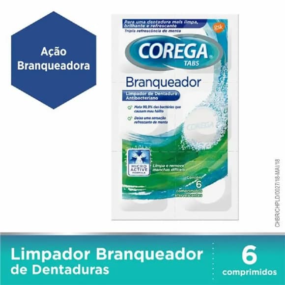 COREGA TABS BRANQUEAD 10X6