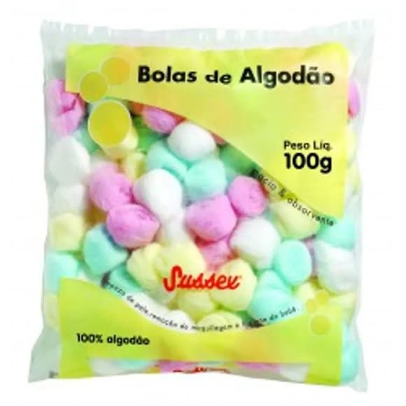 ALG SUSSEX BOLA COLORIDA PAC 100G