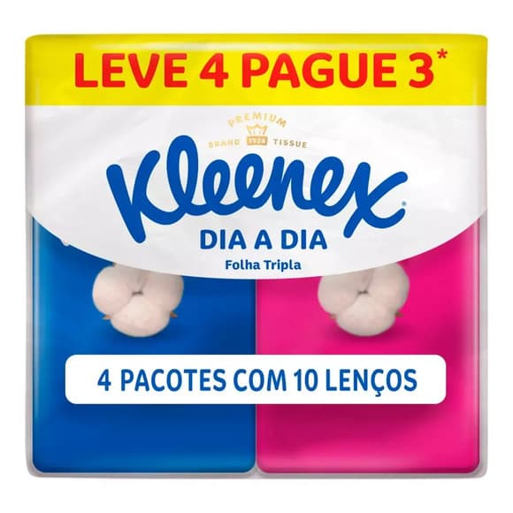 LENCO KLEENEX ORIG L V4PG3 4X10UN P KIMBE