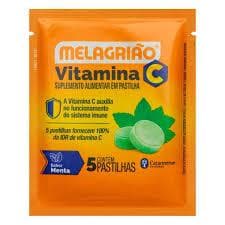MELAGRIAO PASTILHA MENTA S/ACUCAR C/5