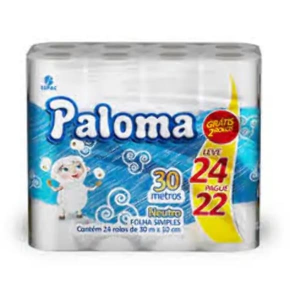 PAPEL HIG PALOMA FS L24P22 ROLOS C/30M