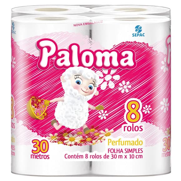 PAPEL HIGIENICO FS PALOMA PERFUM C/8