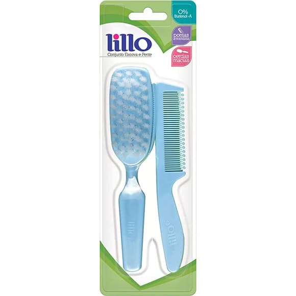 CONJ PENTE E ESCOVA LILLO AZUL 964120