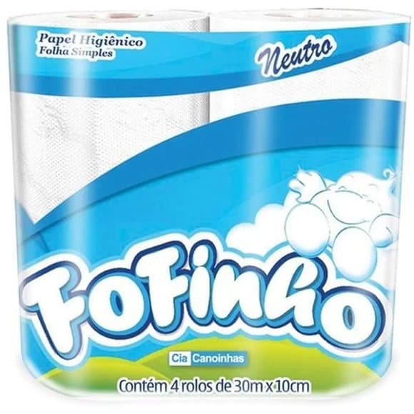 PAPEL HIGIENICO FOFINHO C/4 ROLOS