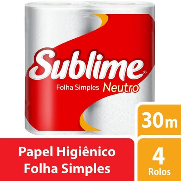 PAPEL HIGIENICO SUBLIME FS C/4