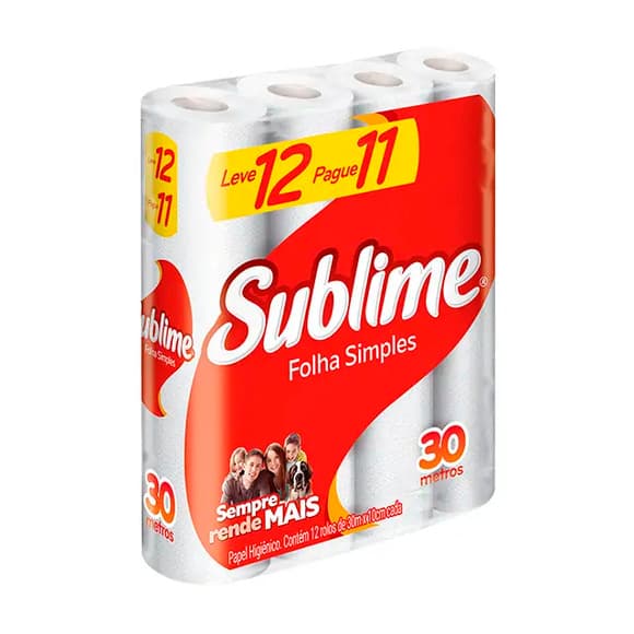 PAPEL HIGIENICO  SUBLIME FS LV12PG11