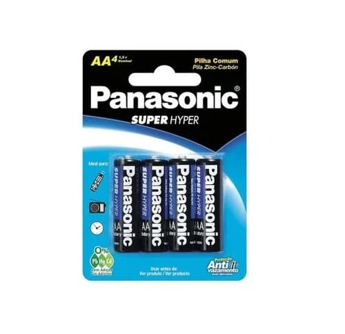 PILHA PANASONIC SUPE (AA)PEQ. C/4UN