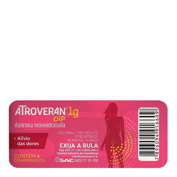 ATROVERAN DIP (FLIB) 1G BL C/4 COMP TRANS