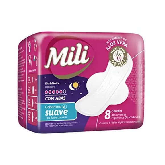 ABS MILI DIA/NOITE SUAVE C/ABAS C/8