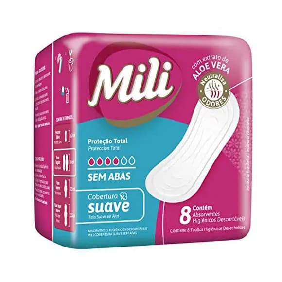 ABS MILI PROT TOTAL SUAVE S/ABAS C/8