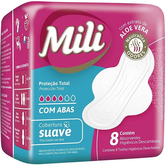 ABS MILI PROT TOTAL SUAVE C/ABAS C/8