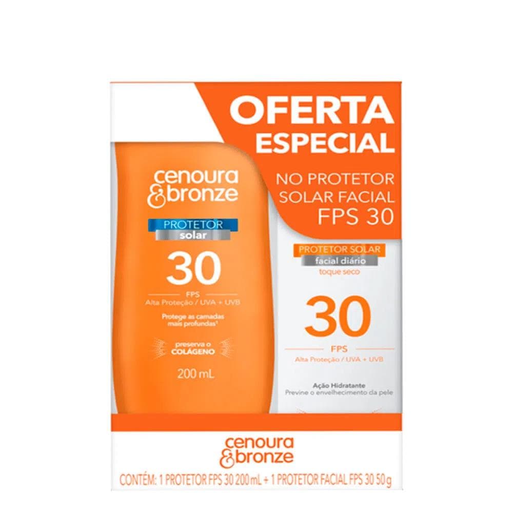 KIT CENOURA E BRONZE FPS30+ FAC FPS30 200