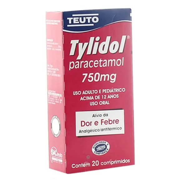 TYLIDOL 750MG CX 20COMP