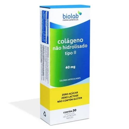 COLAGENO NAO HIDROLI SADO 40MG 30CAPS A B