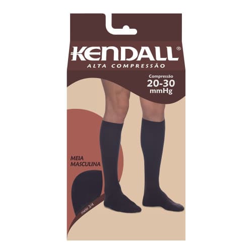 MEIA KENDALL MASC AC PRETA (M)1542