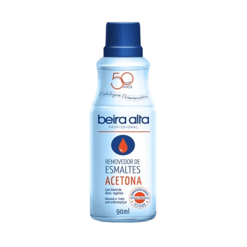 REMOV ESMALTES ACETONA  90ML BEIRA ALTA