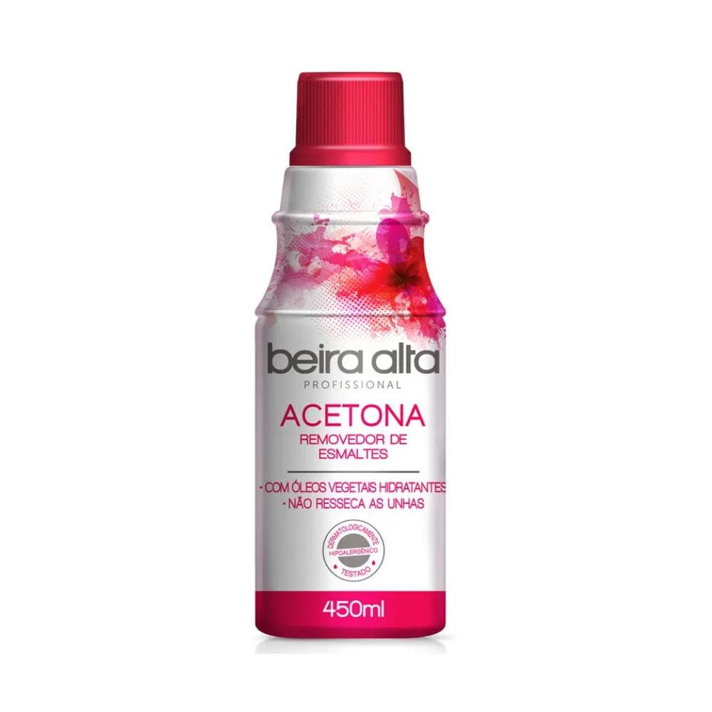 REMOV ESMALTES ACETONA  450ML BEIRA ALTA